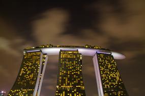 perfect Night Lights Architecture, hotel, singapore