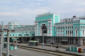 railway station in Novosibirsk, Russia