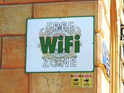 Wifi free zone sign