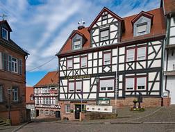 Photo of buildings in the historic center of Gelnhausen, Germany