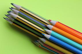 Pencils Colours wood