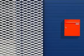 red Metal Mailbox Building