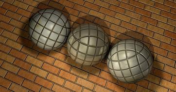 balls metal iron texture