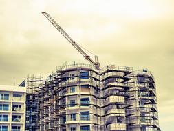 Building Construction white sky