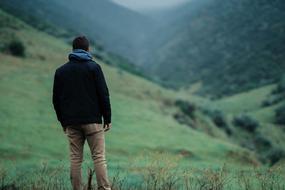Guy field green nature