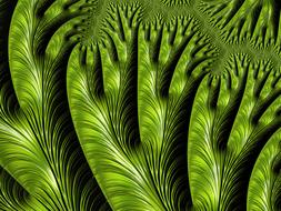 abstract mystical green pattern
