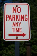 No Parking Sign Road