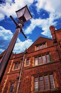street lamp near the University of Cambridge