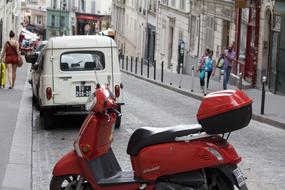 Vespa in Paris Lane