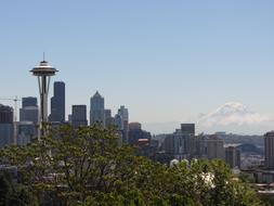 Seattle cityscape on a sunny day