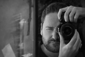 Photographer Man black and white