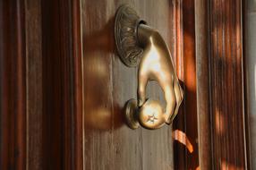 Door Passepartout Gold hand