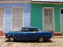 Car Cuba Blue Classic