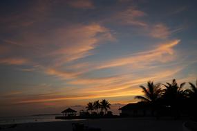 Maldives Sky at The Night