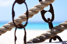 Caribbean Sea Beach ropes