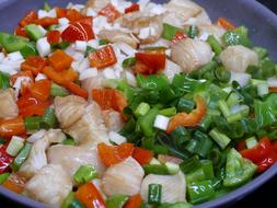 Tasty healthy vegetable salad