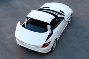 white convertible car