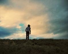 Young Kid dark sky