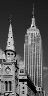 New York United States black and white