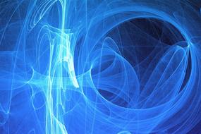 blue decorative light