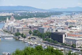 the city and the trees with the lake