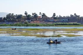 River Nile and boat