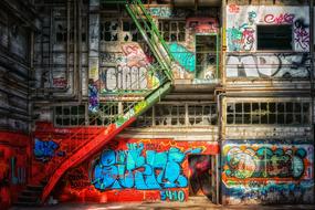 Lost Places Graffiti Wall factory