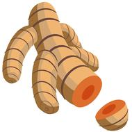 icon of cut ginger