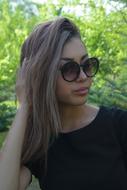 Girl Glasses Portrait forest