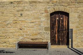 old entrance to a medieval castle in cyprus