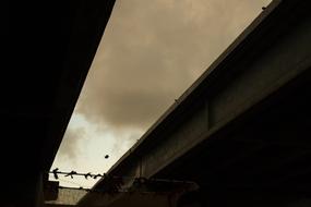 Urban Viaduct in Sunset