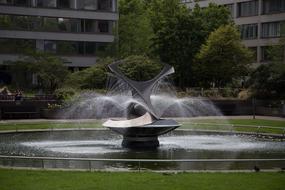 fountain in a park in London, England