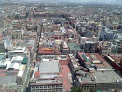 panoramic view of mexico city on a sunny day