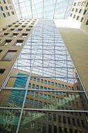 glass facade of a building in Dusseldorf