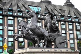 Horse Westminster London statue