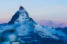 snowy beautiful mountain
