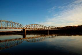 iron bridge over the river