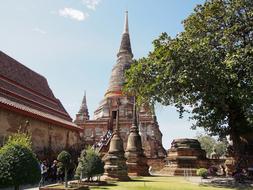 Measure Ayutthaya Pagoda architecture