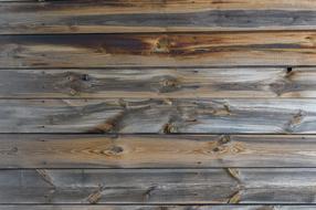 Close-up of the colorful and beautiful, old surface with the wooden boards