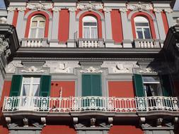 Naples Italy Colors house
