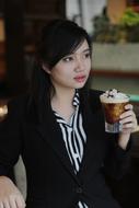 Girl with Coffee Cup