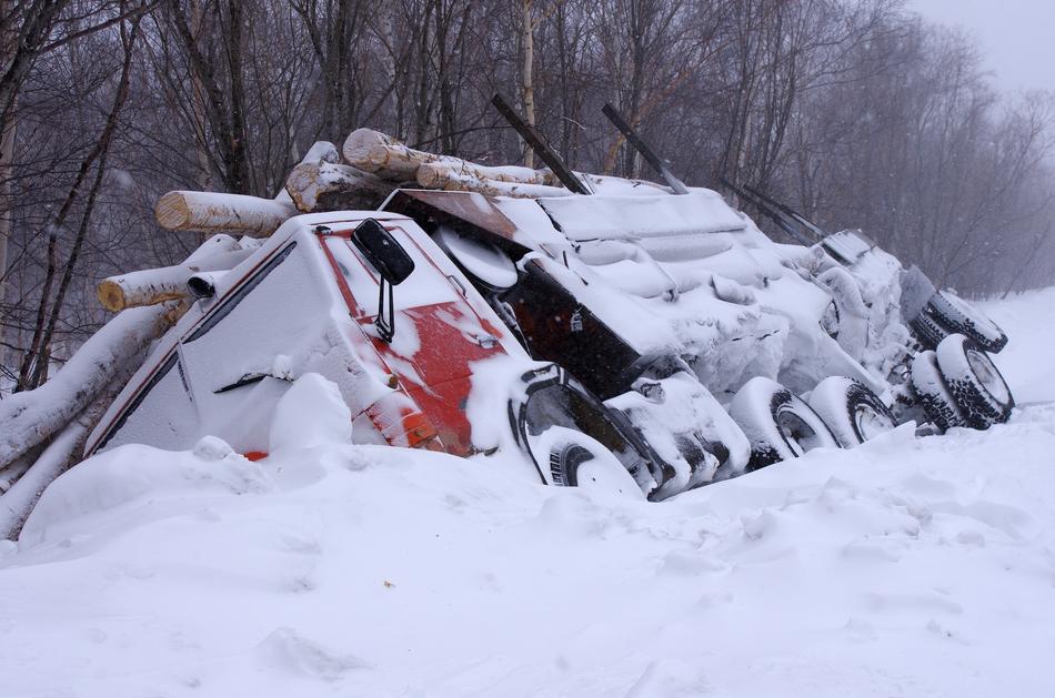 Accident The Truck Ditch