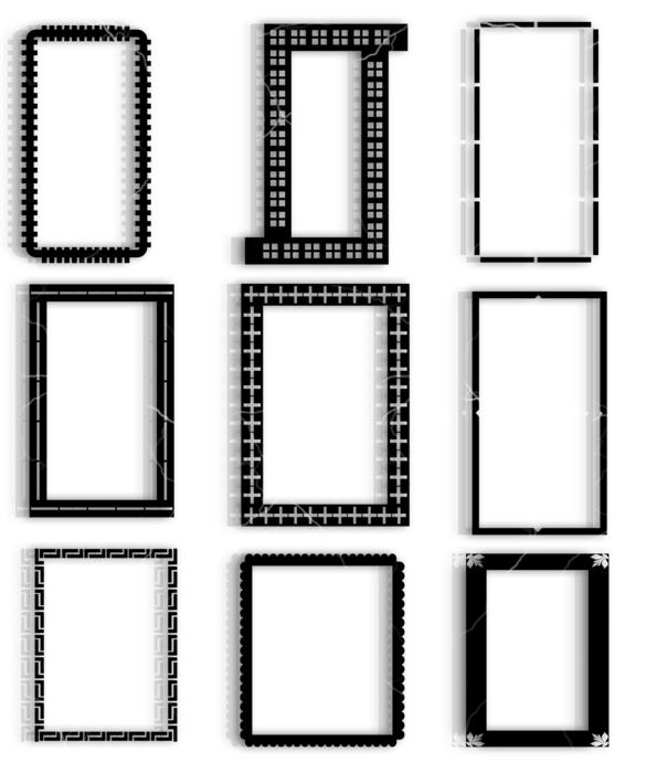 Black picture frames free image download