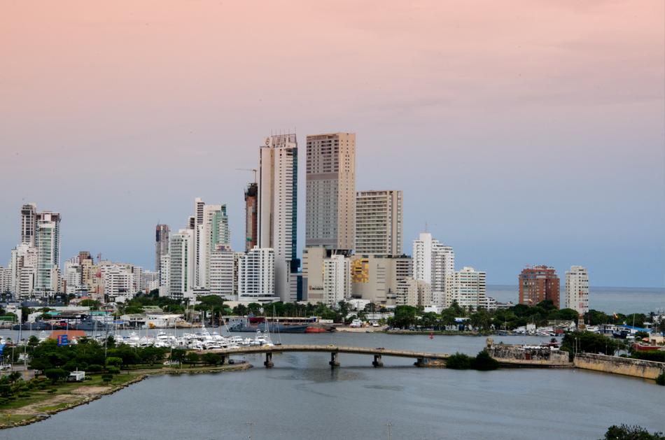 Caribbean Colombia Cartagena cityscape