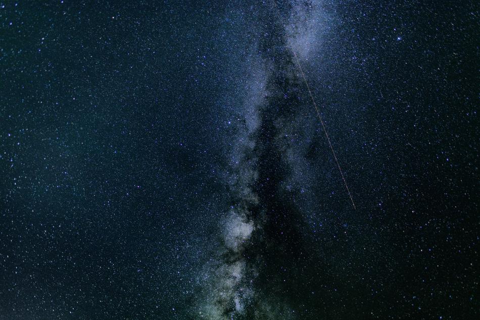beautiful starry blue sky