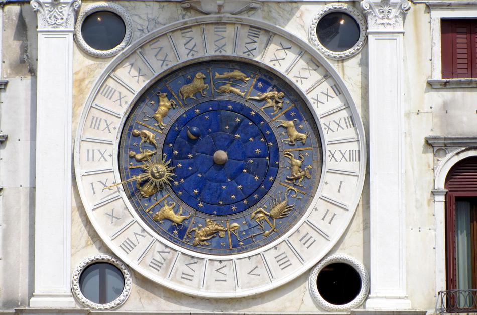 St Markâs Square clock, italy, Venice