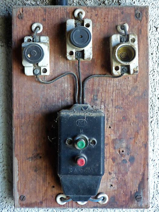 electric box with buttons