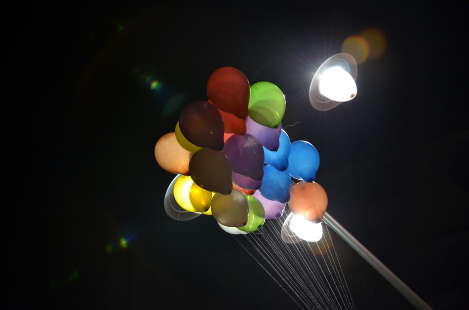balloons in the air