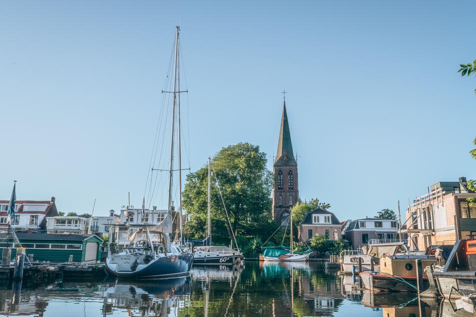 landscape of port in Village