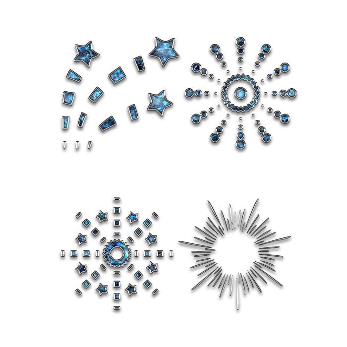 decorations on a white background